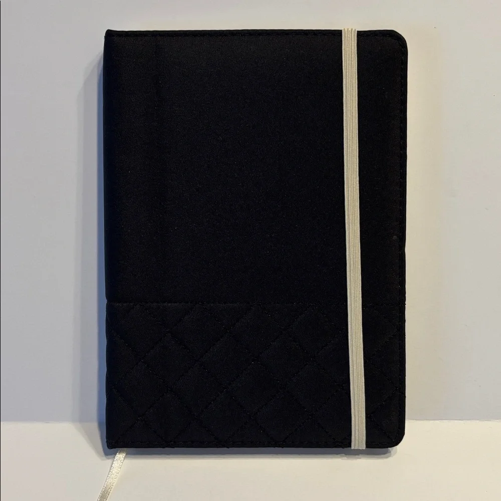 NWOT - Black Quilted Stitch Pattern 80 Page Lined Journal